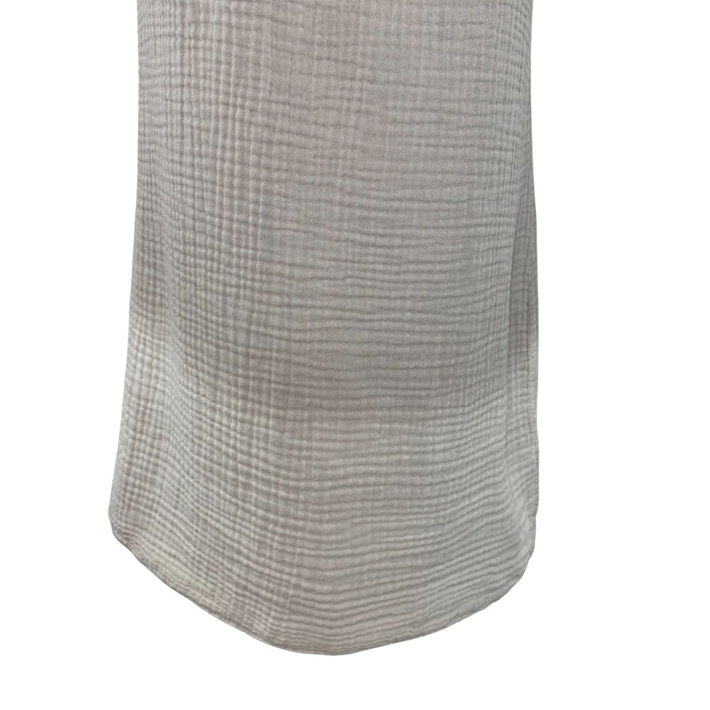 Michael Stars Cotton Gauze Smocked Mini Dress Beige‎ Lagenlook Minimalist S - Picture 3 of 14